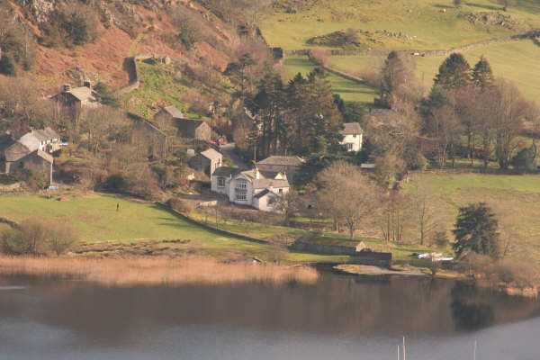 View of the House from across the lake